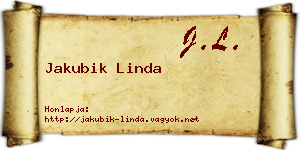 Jakubik Linda névjegykártya